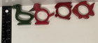 6 Vtg Art Deco Bakelite Animal Napkin Rings Whimsical Duck  Bird  Rabbit   Fish