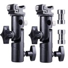 Camera Speedlite Flash Stand Bracket Umbrella Holder Shoe Mount - 2 Pack For Nik