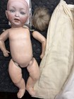 Antique German Doll And Cloths For Parts Or Restoration