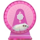 5 5 Inch Pink Silent Hamster Wheel  Super Silent  Adjustable Stand  Exercise