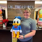 Classic Donald Duck Posable Vinyl Piggy Bank Statue