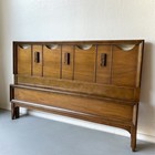 Vintage Bassett Aztec Mid Century Full Headboard Footboard  shipping Available 
