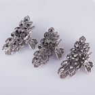 Vintage Hair Claw Metal Alloy Rhinestone Fancy Hair Claw Clips Retro Flower Clip