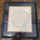 Vtg Ancient Chinese Writing Framed Artwork