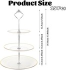 15 Sets 3 Tiered Cake Stand Hardware Kit  Zinc-alloy Heavy Duty   3 Tier Cake