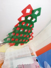 Lot Plastic Canvas Sheets Trees Stockings Other Shapes  2lbs 8oz