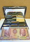 5 Piece Snuff Kit Vtg Carry Case Travel Snort Sniff Tool Set Unused