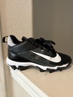 Nike Alpha Menace 4 Shark Fq4016-001 Kid Black White Football Cleat Sz 1 5y Wide