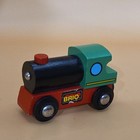Brio Green Red Black Engine Vintage Wooden Train  Sweden Magnetic Toy Locomotive