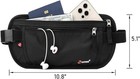 Rfid Blocking Travel Money Belt Bag Under Clothes Waist Bag Hidden Pouch