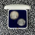1990 Israel 2x Coin Proof Set Lot b3001 Silver  With Case   Coa