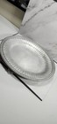 Wilton Armetale Rwp Oval Serving Platter     Beaded Edge    Vintage Aluminum Alloy