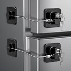 2 Pack Refrigerator Door Lock With Keys Child Proof For Fridge Freezer  Cabinets