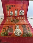 Vintage Linen Tea Kitchen Dish Towel - Kitchen Theme