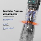 Wormhole Wireless Rotary Tattoo Pen Machine 2300mah Adjustable Stroke Black