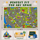 Large Kids Carpet Playmat Rug 32 X 52 Inch  Non-slip Backing City Life Toy