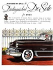 1953 Desoto  Firedome Original 2-page Vintage Print Ad De Soto Car 14 x20 