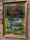 Miller High Life Loon Mirror 1992 Wildlife Series Framed Beer Sign Vintage