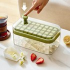 Ice Cube Trays For Freezer  Ice Cube Tray With Lid And Bin  2 Layers Of 64 Cells