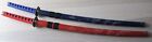 40    Katana Samurai Sword Full Size Stainless Steel Blade Wood Scabbard Dragon