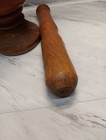 Vintage Wooden Mortar And Pestle Turned Wood Pharmacy Compounds 8 Inch High