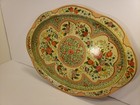 Vtg Decorative French Shabby Chic Country Farmhouse Floral Metal Tray 17    Mint