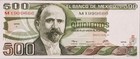 1979 Mexico 500 Pesos Banknote  Francisco I  Madero  Piedra Del Sol  Unc