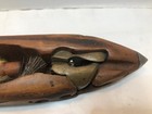 Vintage Industrial Wooden Shuttle - Weaving Loom Fly Primitive Decor 19 