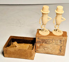 Vintage Planters Mr  Peanut Salt   Pepper Shakers With Original Box 1940s-1950s