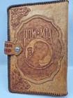 Vintage Hand Tooled Leather Large Bible Cover Pow-mia  Cross  Western  Patriotic