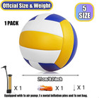 Magicorange Volleyball  1 Pack Official Size 5 Volleyballs- Pu Leather Indoor Ou
