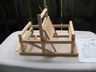 Vintage Brio Tabletop Wood Weaving Loom In Original Box For Parts