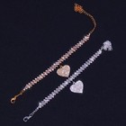 Silver Heart Charm Ankle Bracelet Anklet Foot Ankle Chain Bracelet
