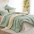  Size Comforter Sets 5 Pieces Twin Extra Long Bedding Set Twin Xl Sage Green