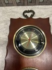 Vintage Verichron Weather Station Thermometer Barometer Hygrometer Wood Wall