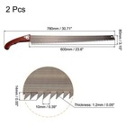 24  Hand Pruning Saw With Straight Blade Wood Handle For Camping Garden  2 Pcs