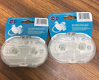 New Philips Avent Ultra Soft Pacifiers 0-6 Months Sterilizing Case Blue Clear