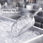 12 Oz One-piece Aluminum Scoop Ice Candy Flour Popcorn Utility Scoop Silver