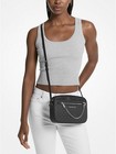 Michael Kors Jet Set Item Large East West Zip Chain Mk Crossbody Bag Black