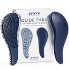 Detangling Hair Brush Set For Curly   Straight Hair - Gentle Tangle Comb  2 Pack