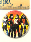 Vintage Kiss Love Gun Pinback Button 3  Dia 