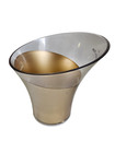 Moet   Chandon Champagne Ice Bucket Acrylic Clear   Brushed Gold Rare 