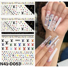 Nail 3d Sticker Multicolor Color  Nail Art Sticker Acrylic  Dipping  Gel X  Gel