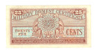 Series 611 25 Cents Mpc Military Payment Certificate H05238819h