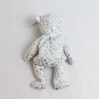 Vtg Jan  1st 2000 Ty Beanie Babie Bear The Beginning Silver   White New Years