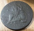 1787 Nova Eborac New York Colonial Copper Seated Liberty 1 2c Confederation Coin