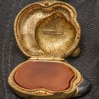 Estee Lauder Vintage Solid Perfume Panda Compact With Gold Plate And Enamel