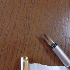 Montblanc Noblesse Fountain Pen 14k Gold Nib Used  Scratches Vintage