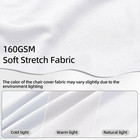 1 Pack White Spandex Stretch Folding Chair Covers Wedding Party