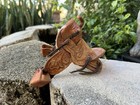 Oversized Large Scale Breyer Model Horse Accessory Tooled Western Leather Saddle